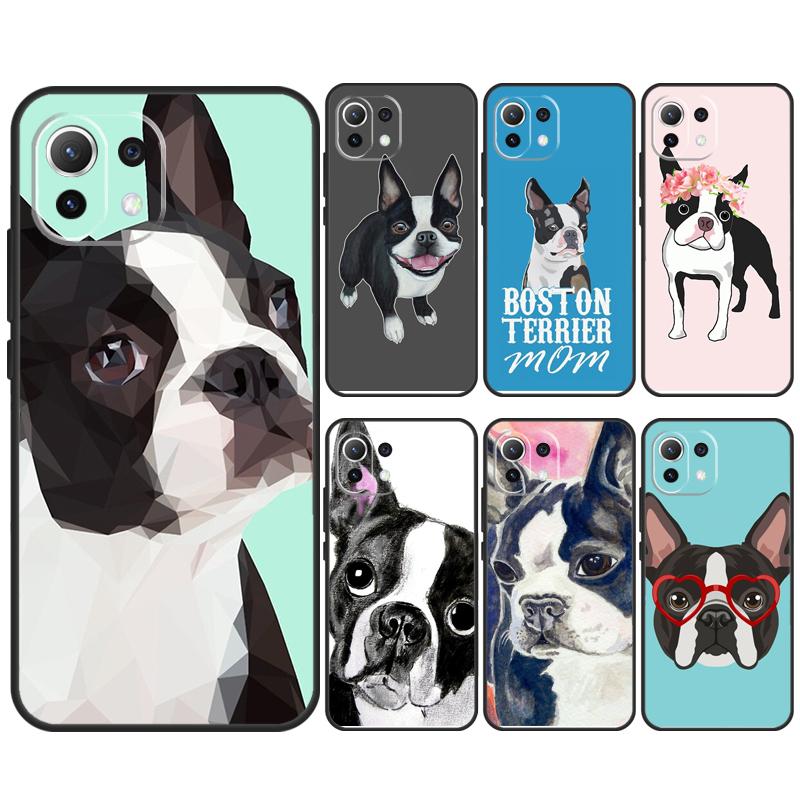 Boston Terrier Dog Case For Xiaomi 14 Pro 13 Ultra 11T 12T 13T 12 Lite POCO X6 Pro M6 X3 X4 X5 M5s F3 F5 Cover