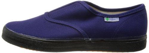 Nissin Rubber Hyper V Work Shoes, #1000, Non-Slip, Lightweight, No Toe Cap, Men's, Navy, Size 26.5