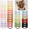 20Pcs 2'' Baby Hair Bows Ties, Hair Rubber Bands for Baby Girls Soft Elastic Nylon Hair Bands Hair Accessories for Kids Children