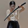 Реквизит для фотобудки для взрослых Японский 3D Гравитационный нож Катана Растягивающаяся Косплей Декомпрессия Креативная Выдвижная Катана