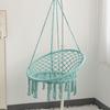 Nordic Style Cotton Rope Hanging Chair with Tassels - Indoor/Outdoor Swing Lounge