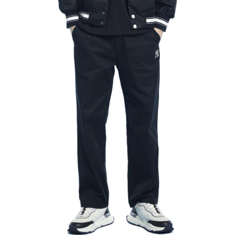 MLB Solid Color Comfortable Embroidered Casual Pants Men bottoms 3LWPB0131-50BKS