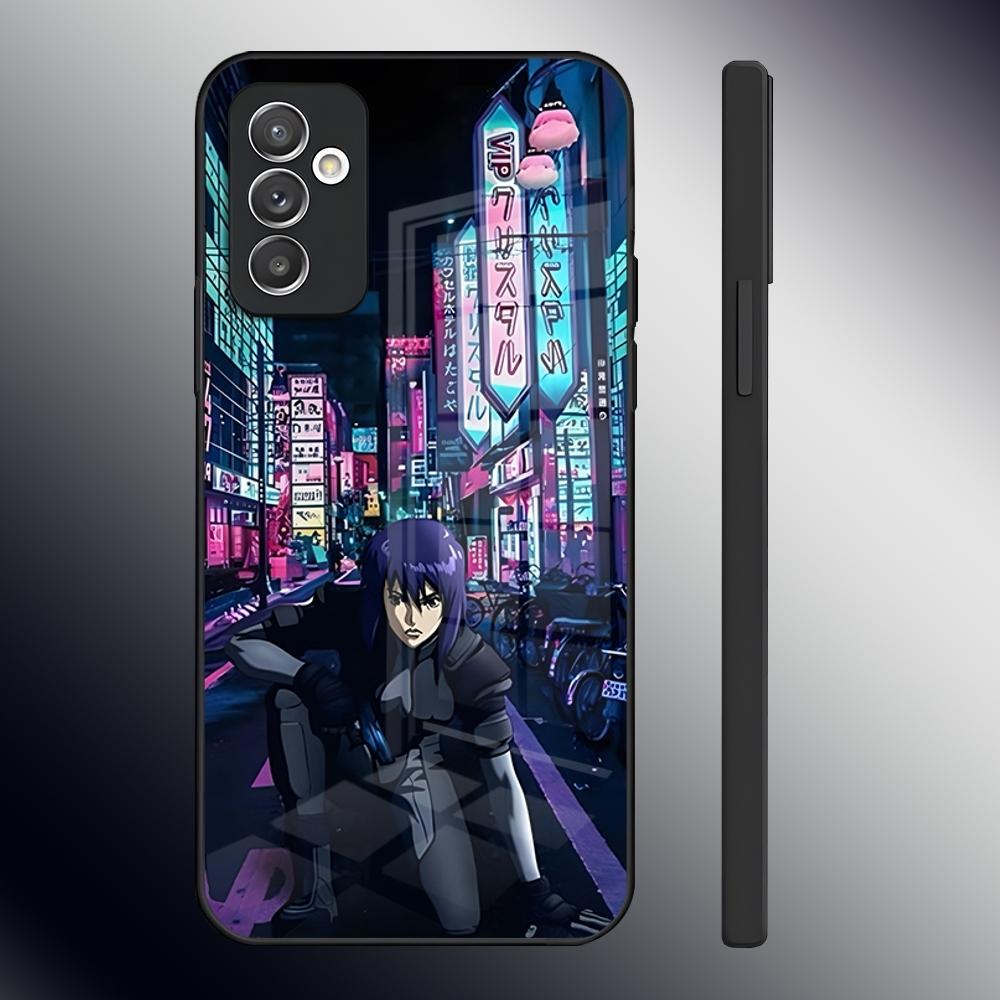 Чехол для телефона Аниме G-Ghost In The Shell для Samsung S26 S24 Ultra S23 S22 S21 Fe S25 Plus A54 A34 A24 A53 A13 A16 Стеклянная крышка
