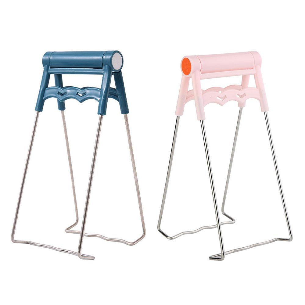 Foldable Steamer Lifter Non-slip Holder Plate Gripper Anti-Scalding Clip Dish Bowl Clamp