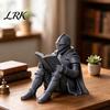 Устойчивая подставка для книг для полок, 3D-печатный средневековый рыцарь, уголок для книг, фигурка для чтения, ретро-статуя в доспехах, декор для ниши, креативная книжная полка, для влюбленных