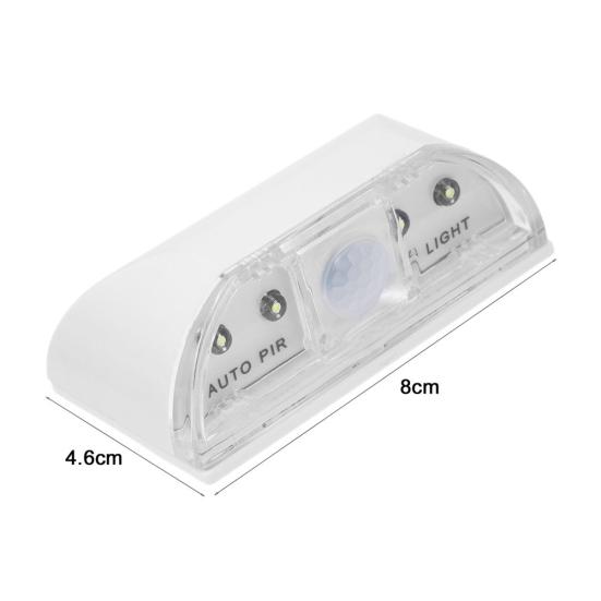 4LED PIR Инфракрасный датчик движения для обнаружения двери дома Практичная лампа для замочной скважины