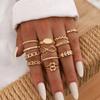 New Alloy Joint Ring Creative Eye Arrow Women's Trend Ring Set 13-piece Set