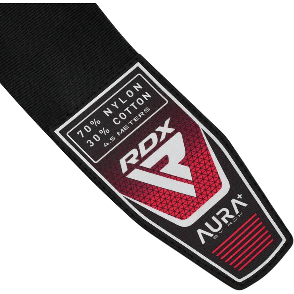 RDX Vantage Series Бокс Кикбоксинг Муай Тай Боевые искусства ММА Спарринг Смешанные боевые искусства Тренировки в спортзале Практика AURA+ (4,5 м, черный)