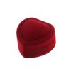 Fashion Couple Lover Wedding Party Earrings Holder Heart Boxes Jewelry Case Velvet Ring Box