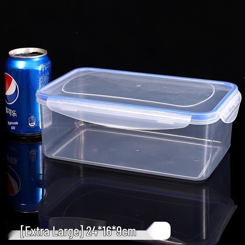 Heat-Resistant Rectangular Fresh-Keeping Lunch Box - Microwave Safe Food and Fruit Storage.