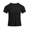 Vanish Elite Rush Solid Color Casual Simple Breathable Short Sleeve T-Shirt Women Tops Black 1389868-001