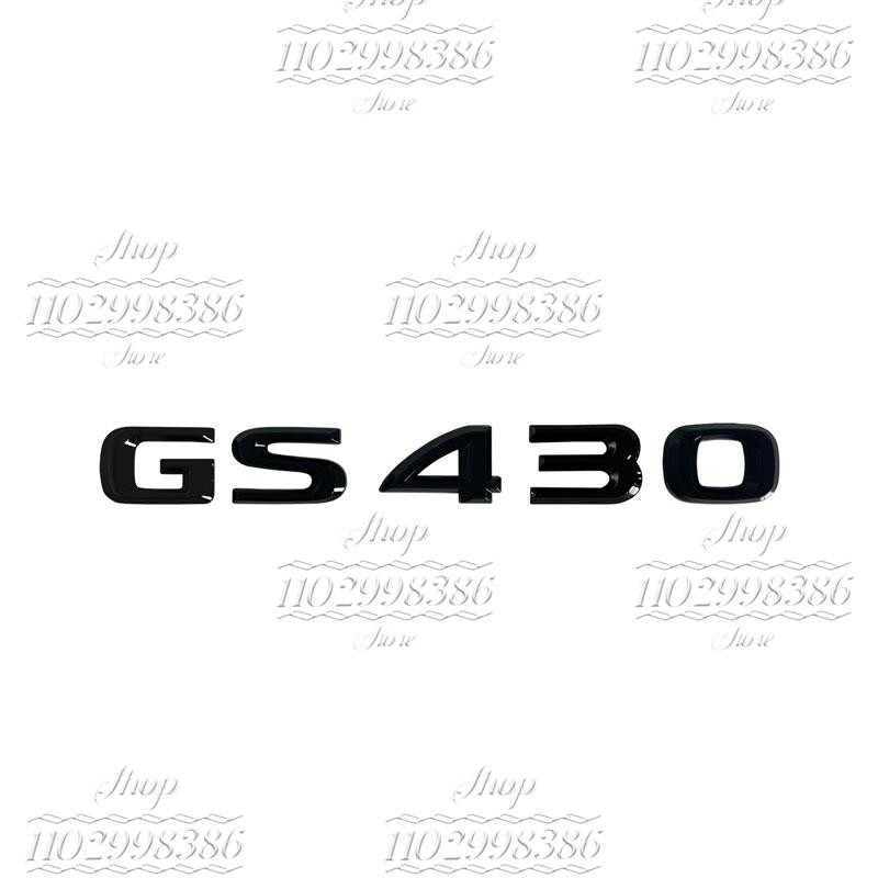 For Car Trunk Badge Sticker 3D Chrome Glossy Black ABS Letters GS200t GS250 GS300 GS400 GS460 GS450h HYBRID Emblem