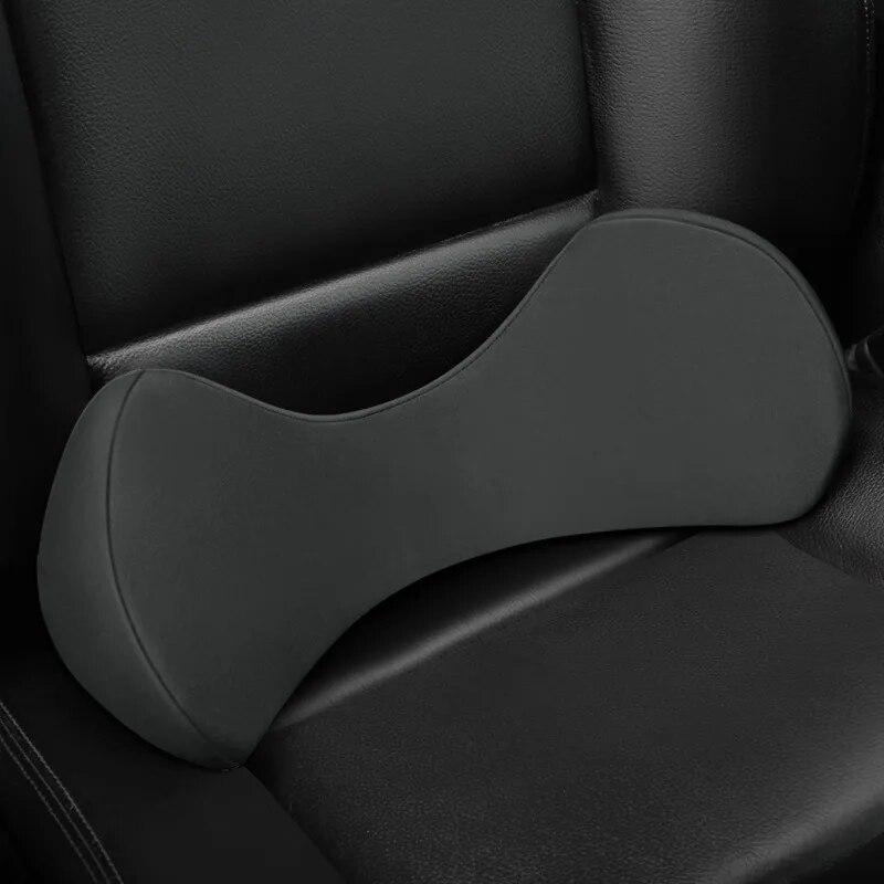 Car Lumbar Support Pillow Relief Lumbar Brace Soft Memory Foam Back Pad Massager Waist Cushion Car Truck Office Home
