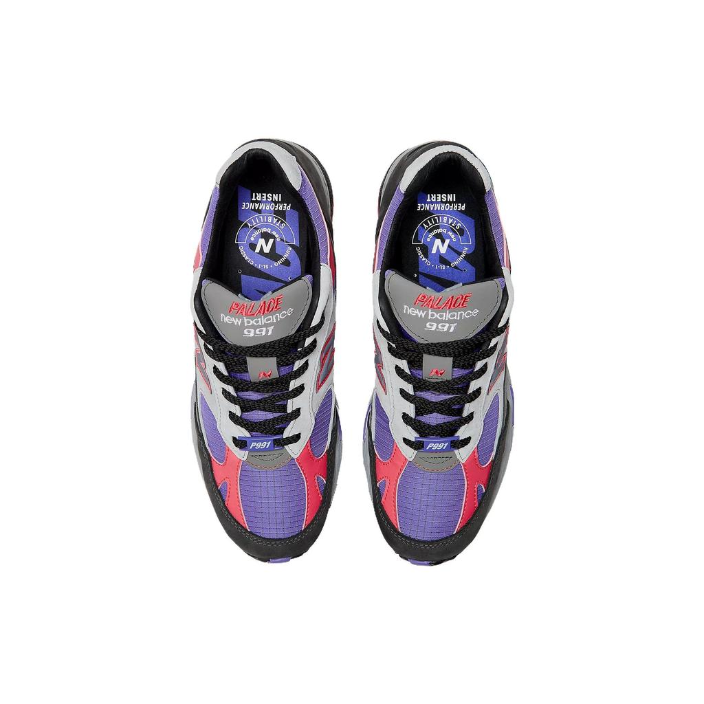 New Balance Palace x  991 Сделано в Англии Черные Ультрафиолетовые Женские Кроссовки Фиолетовый Грифон W991PLE