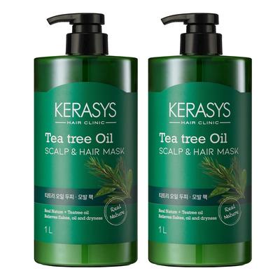 Kerasys Tea Tree Scalp Hair Treatment, 1 л, 2 шт.