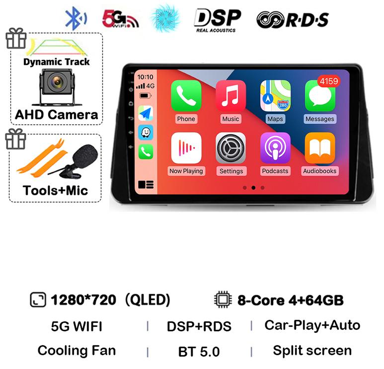 Android 14 Carplay Auto Car Radio For Nissan Kicks P15 2017-2021 Multimedia Video Player Navigation GPS Stereo Head Unit 2din 4G