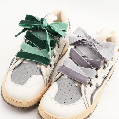 Новые замшевые шнурки для обуви шириной 1,5 см, плоские шнурки для повседневных кроссовок, шнурки-веревки для обуви 100/120/140/160 см, 1 пара, аксессуары для обуви