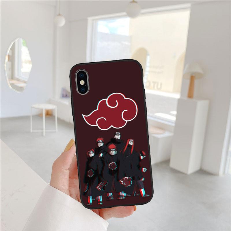 PP5 Аниме Наруто Акацуки Мягкий чехол для телефона для Redmi Note 10 11 12 Pro Max 10S 10C 10T 11A 11S 12S 12C