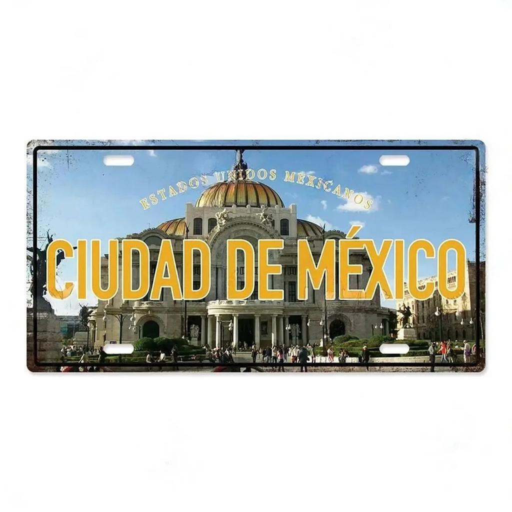 Барселона Астонри Милан Чикаго Металлические жестяные таблички Винтажная табличка Автомобильный номерной знак Рельефная бирка Гараж Бар Паб Клубы Домашний декор для стен