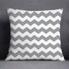 Gray Low White Flower Pattern Home Decoration Pillowcase Square Pillowcase Home Office Decoration Cushion Cover