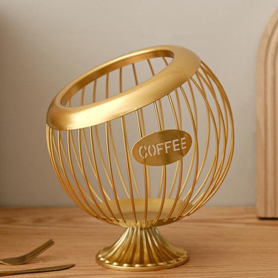 Держатель для чашки K для прилавка, металлическая корзина для хранения капсул для кофе, большой вместительный органайзер для чашек K для Keurig Nespresso Vertuo, органайзер для кофейной станции