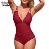 Scalloped One Piece Swimsuit Women Ruched Tummy Control Bathing Suit Cut Out Monokini Swimwear