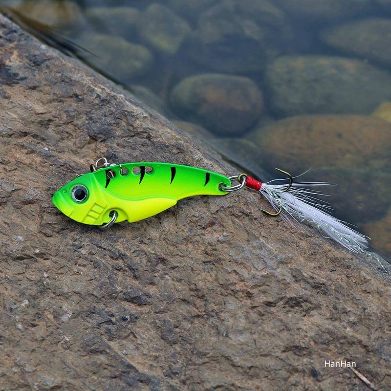 Fishing Lures 4 Pcs Metal Fishing Hard Bait Spoon Lures Spinner Spoon SwimBaits Vib Fishing Baits