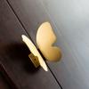 Dresser Cabinet Pulls Gold Color Pull Handle Drawer Handles Butterfly Door Knob Furniture Hardware