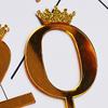 10 шт. Золотые Блестящие Топперы с Цифрами для Торта 0-9 Золотые Шпажки с Короной DIY Украшение для Капкейков на День Рождения Свадьбу Юбилей