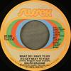 7inch Record RALPH GRAHAM - What Do I Have To Do (To Get Next T SR505 Sussex 1973 US Soul/Funk Used