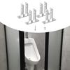 4 шт. Кронштейны для писсуара с двумя ушками, Кронштейн для панели перегородки туалета, Крепеж для легкой установки