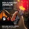 F82 8*XPG Светодиодный Прожектор 3000Лм Стальной Фонарик Магнитный Фонарь на Хвосте SOS Красный Свет Перезаряжаемый Фонарик Зажим для Рубашки Кемпинг Скалолазание