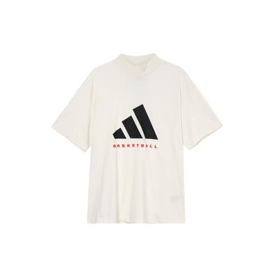 adidas Баскетбол FW24 Коллекция 2025 Глава 01 Повседневная удобная футболка с коротким рукавом унисекс Топы Белый Черный Красный JE3762