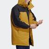 Adidas Outdoor Mid-Length Duck Down Warm Jacket Winter Men Jacket Gold H20758