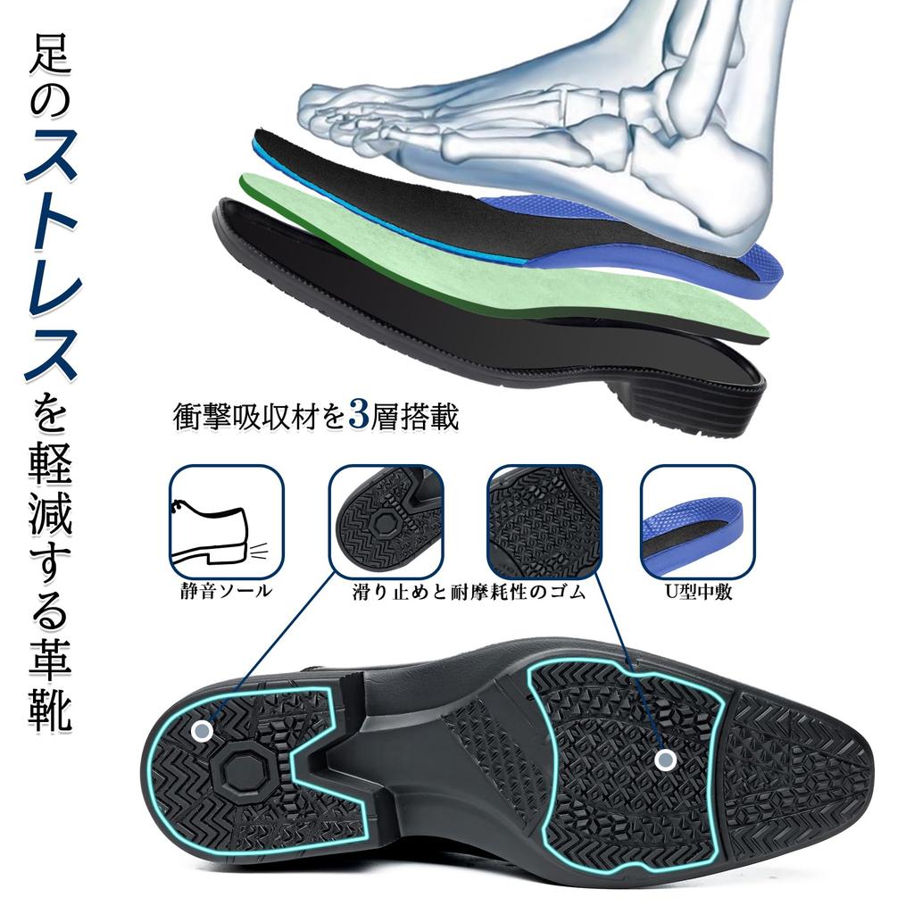 Деловое кожаное платье полностью прямое высокое качество внешний премиум черный [Fox Sense] обувь, обувь, мужская обувь, водонепроницаемый, наконечник, мужская обувь, крылья,