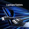 USAMS SJ780 U94 1m PD 60W Fast Charging Cable Type-C to Type-C Data Transfer Cord for Smartphone/Laptop/Tablet