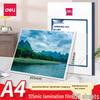 Deli Термопленка для ламинирования формата А4, штепсель CN (адаптер в комплекте)