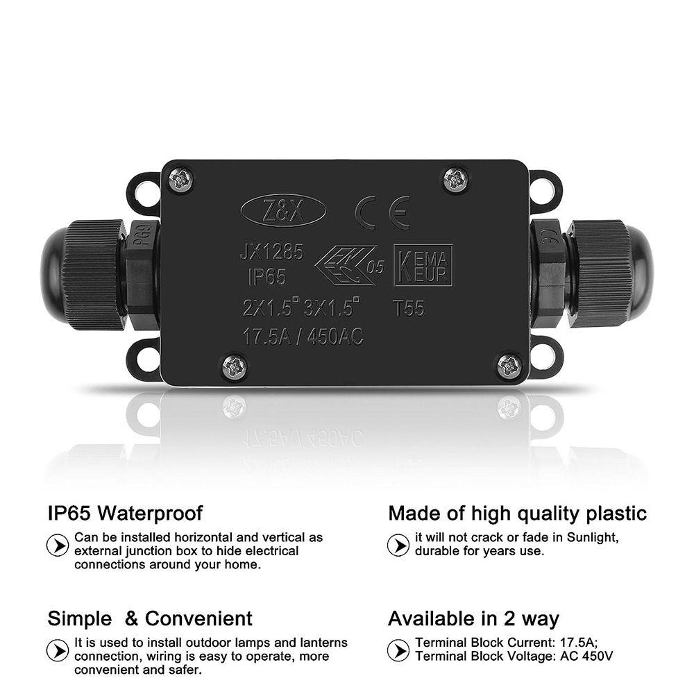 IP68 электрическая распределительная коробка 2-х и 3-х сторонняя водонепроницаемая коробка электрическая наружная