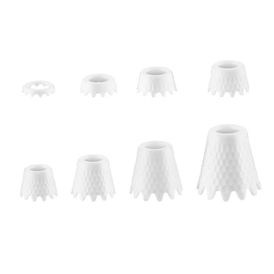 8Pcs Unbreakable Golf Tees Stable Structure Wear Resistant Unique Ripple Design Outdoor Indoor Golf Simulator Tees for Training