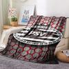 1Pc Real Betis Print Flannel Blanket, High quality Comfortable for All Seasons, Home Decor, Warmth and Comfort, Perfect for Christmas GiftS