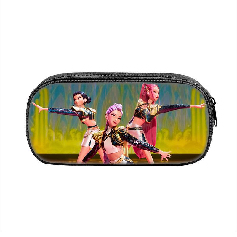 Пенал Demon Hunters K-Pop Пенал для детей младшего и среднего школьного возраста Сумка для хранения CLE