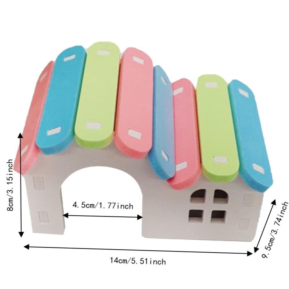 Hard Hamster House Hideout Waterproof Hamster Nest House Colourful Small Hamster House Hamster