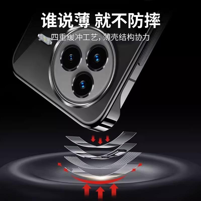 Применимо к чехлу для мобильного телефона Xiaomi Civi5Pro, гальваническое покрытие, прозрачная безрамочная защита cviv5pro, ультратонкий, противоударный, жесткий