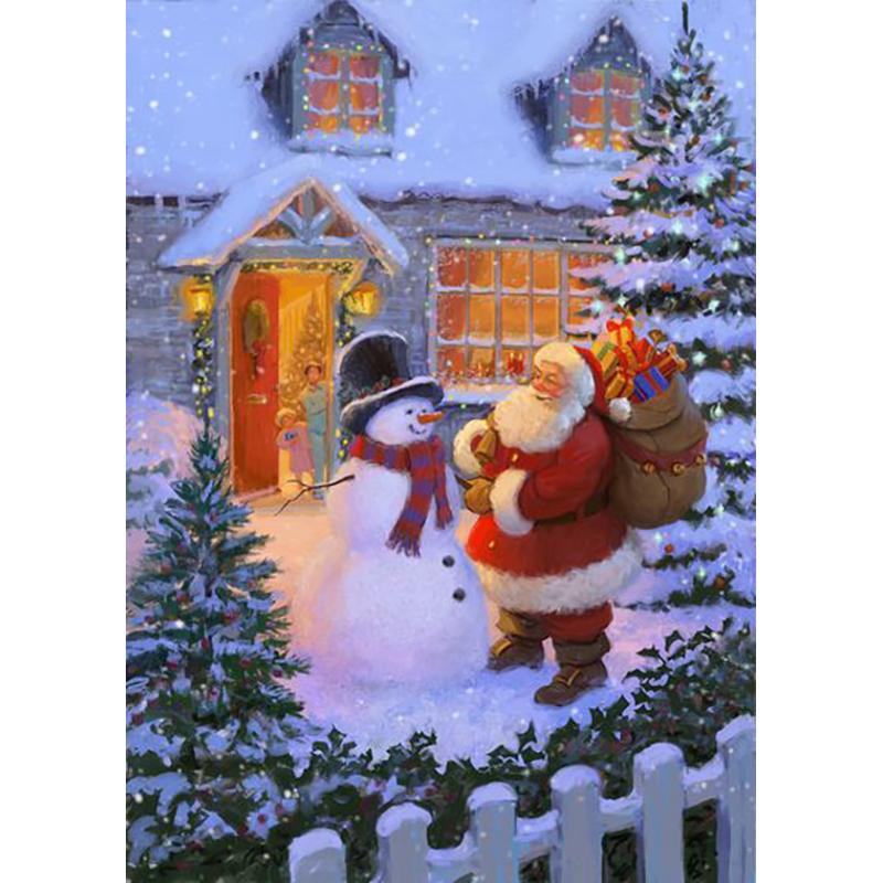 DIY 5D алмазная живопись полная дрель Рождественский подарок мозаика Санта-Клаус Алмазная вышивка мультфильм вышивка крестиком домашний декор настенное искусство