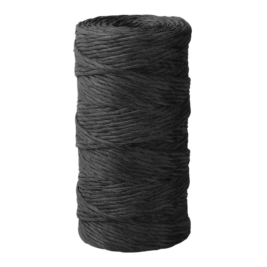 100 ярдов натуральная бумажная соломенная пряжа для ручной вязки крючком соломенная бумажная пряжа DIY летняя шляпа от солнца пляжная сумка ремесло ручной работы