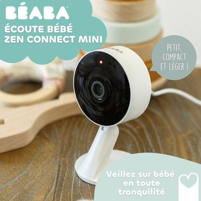 Écoute bébé connecté - BÉABA - Zen Connect Mini - caméra Full HD - vision nocturne - WiFi application