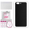 apgo Protective Skin Sticker for the Back Compatible with OnePlus 5, Wrap Film, Foil, Vinyl - Pattern Carbon Black
