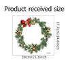 Christmas Wreath Sticker Glass Window Wall Decoration Wall Sticker Self-adhesive