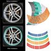 Auto Personality Wheel Decoration Wheel Sticker Reflective Rim Tape Tire Strips Motorbike  Decals