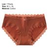 Mid-rise Briefs Thin Breathable Lace Decor Panties for Inner Wear
